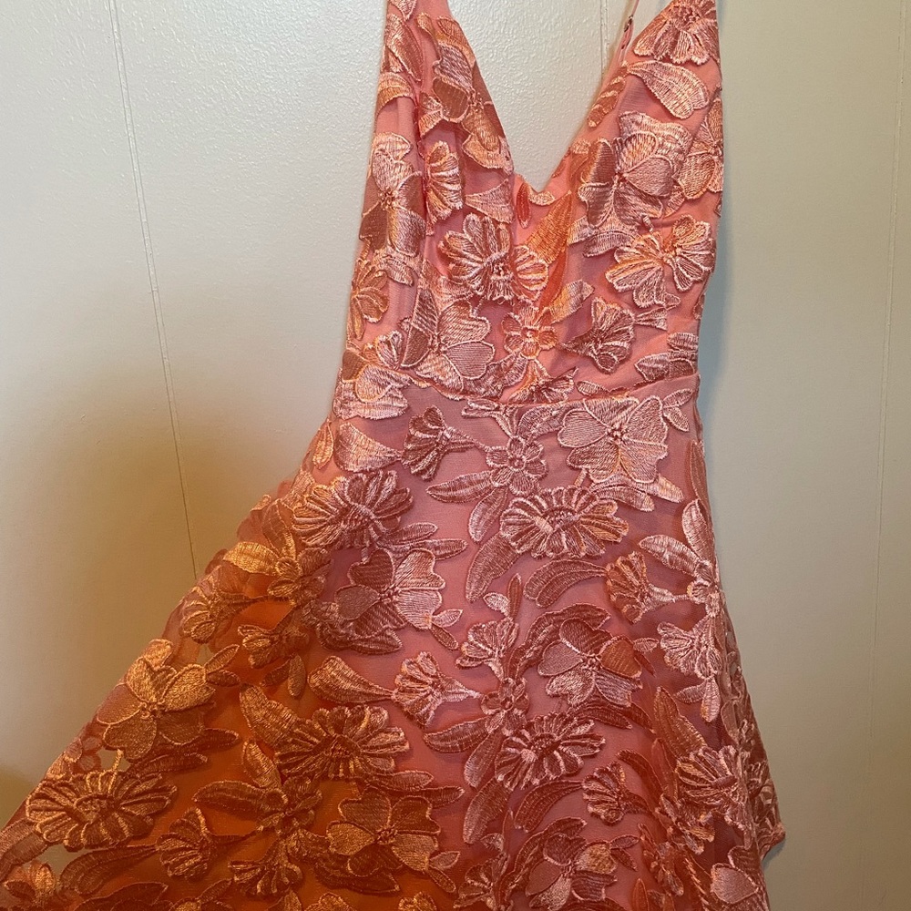 Lulus pink floral dress